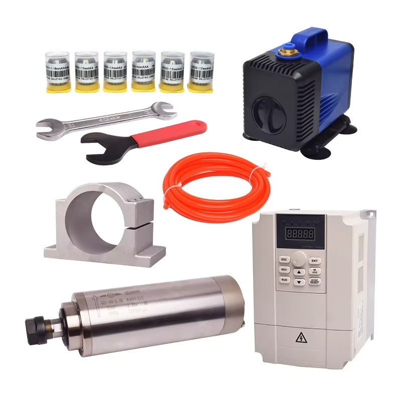 2.2Kw Water Cooled Spindle Kit Vfd - GDZ80 2.2KW 수냉식 스핀들 모터 키트(CNC